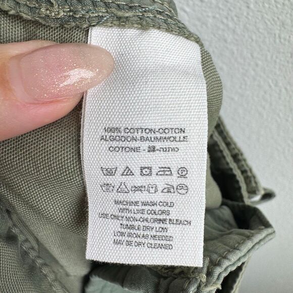 NWT Free People Desert Cargo Pants High Rise Ankle Belted Cotton Womens Size 25 - Picture 6 of 6